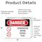 Signmission Generator Room Diesel Fuel, 5 in W x Rectangle, Vinyl Decal OS-2PACK-DS-D-35-L-2207 - alternate 2